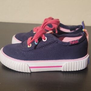 Keds Kids Navy and Pink Sneakers